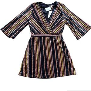 Fully sequined multicolor dress. Size medium. Brand Skies are Blue